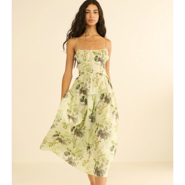 Doen Benoit Dress in Floraison de Mûres | Maxi Dresses | Coveti, view 3