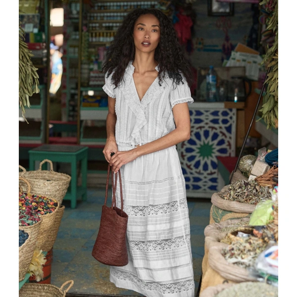 Doen Bernadette Top in Salt | Blouses | Coveti, view 6