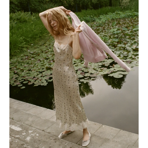 Doen Bethilde Dress in Camellia Bloom | Midi Dresses | Coveti, view 2