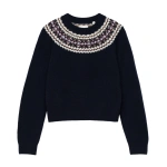 Doen Boniface Cashmere Sweater in Navy | Sweaters | Coveti
