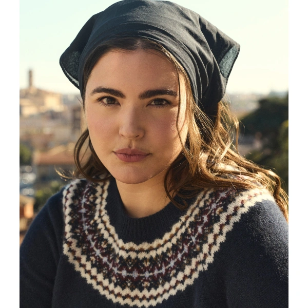 Doen Boniface Cashmere Sweater in Navy | Sweaters | Coveti, view 4