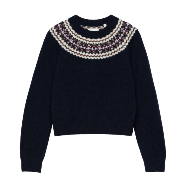 Boniface Cashmere Sweater in Navy