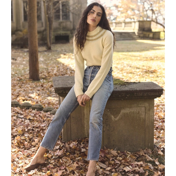Doen Boniface Sweater in Gateau Annecy Fair Isle | Sweaters | Coveti, view 2
