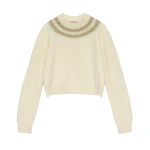 Doen Boniface Sweater in Gateau Annecy Fair Isle | Sweaters | Coveti
