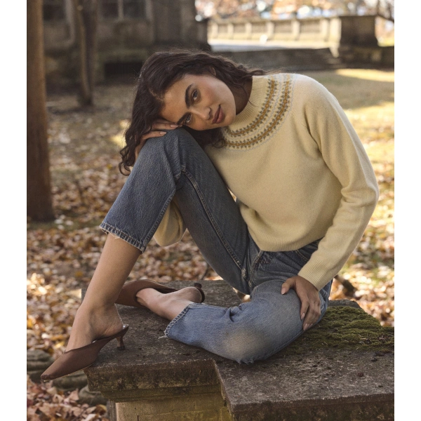 Doen Boniface Sweater in Gateau Annecy Fair Isle | Sweaters | Coveti, view 3