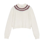 Doen Boniface Sweater in Ivory Annecy Fair Isle | Sweaters | Coveti