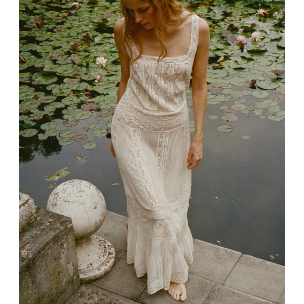 Doen Calanthe Dress in Candlelight | Midi Dresses | Coveti, view 2