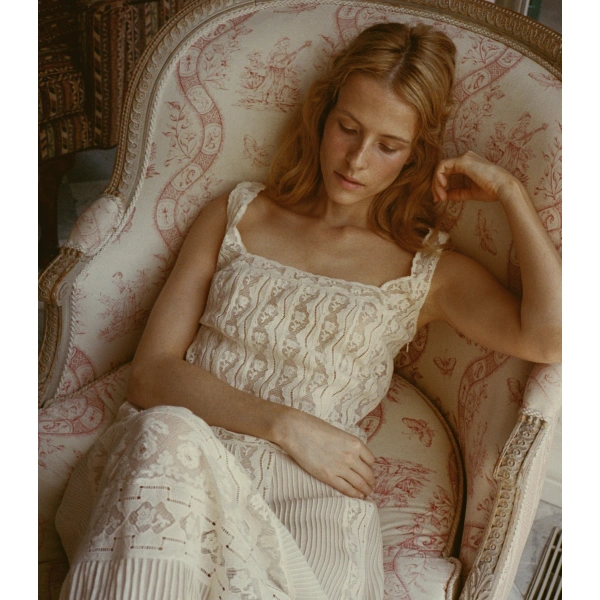 Doen Calanthe Dress in Candlelight | Midi Dresses | Coveti, view 4