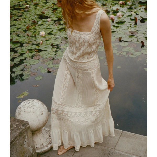 Doen Calanthe Dress in Candlelight | Midi Dresses | Coveti, view 6