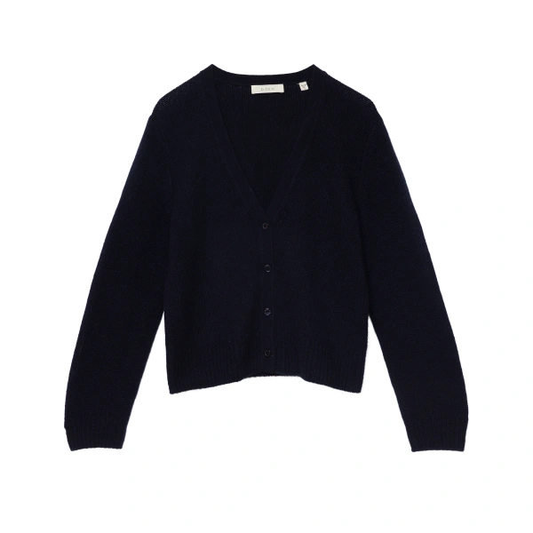 Cameron Cashmere Cardigan in Navy
