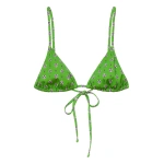Doen Capri Bikini Top in Vert Cadiz Foulard | Bikinis | Coveti