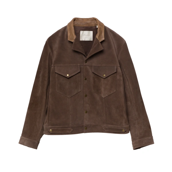 Carson Suede Jacket in Sable