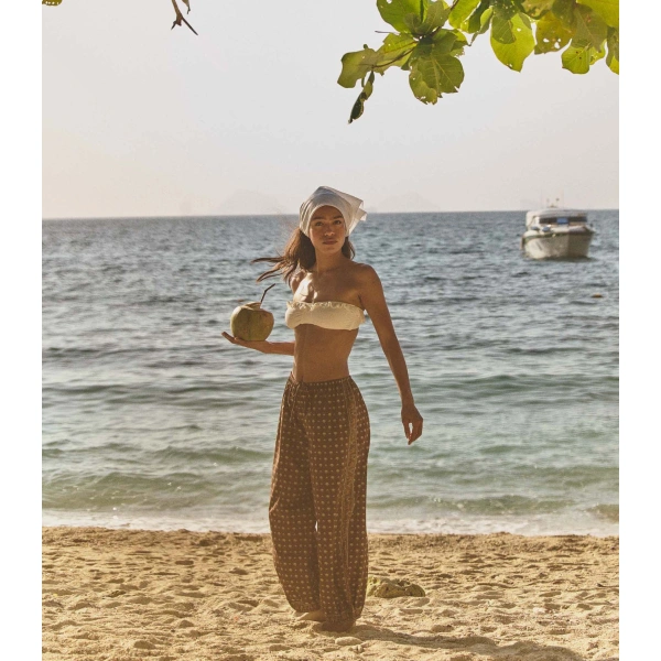 Doen Cece Bikini Top in Powder | Bikinis | Coveti, view 4