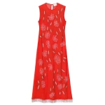 Doen Chandra Dress in Orange Citrine | Maxi Dresses | Coveti