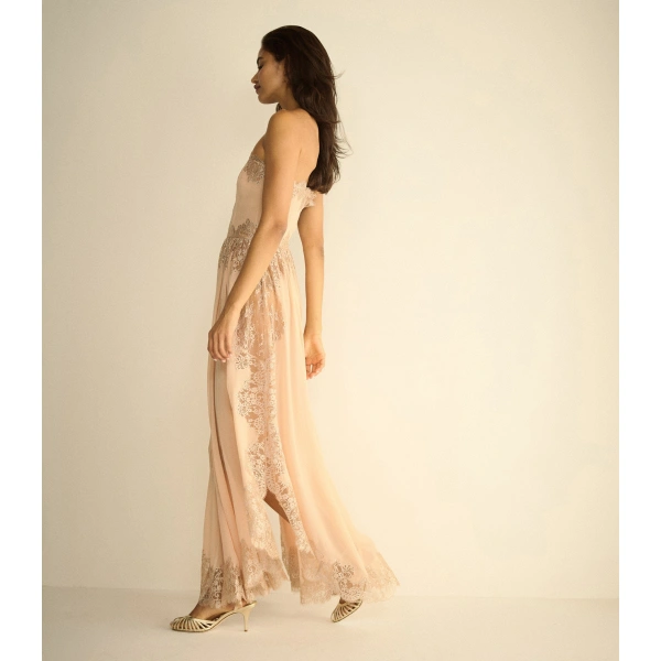 Doen Charisse Dress in Shimmering Shell | Midi Dresses | Coveti, view 2