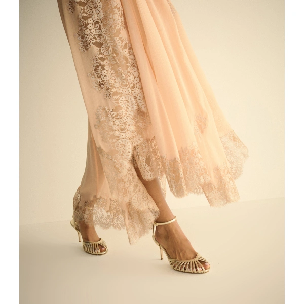 Doen Charisse Dress in Shimmering Shell | Midi Dresses | Coveti, view 6