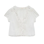 Doen Clairette Top in Salt | Blouses | Coveti