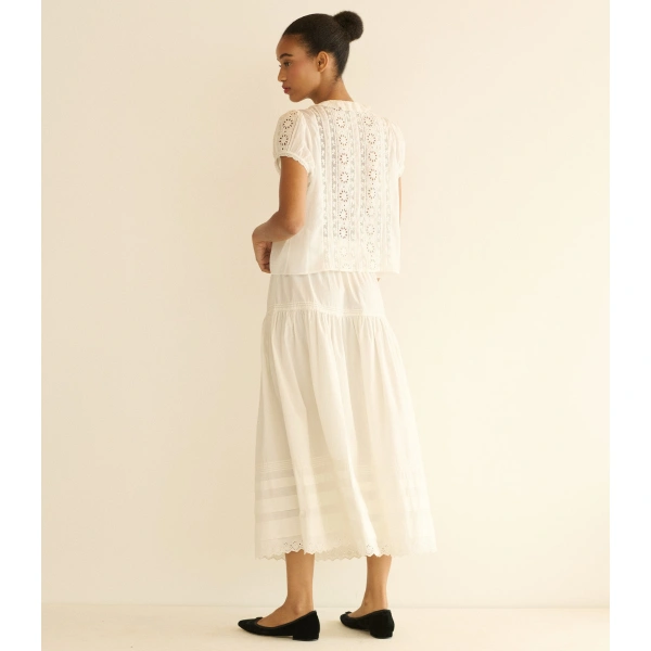 Doen Clairette Top in Salt | Blouses | Coveti, view 5