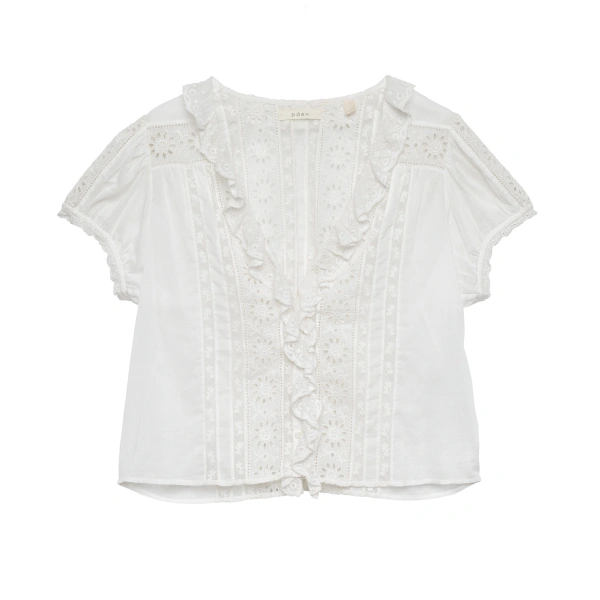 Doen Clairette Top in Salt | Blouses | Coveti