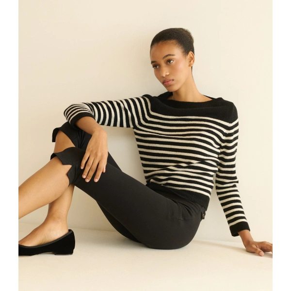 Doen Clairmont Sweater in Marceau Stripe | Sweaters | Coveti, view 2