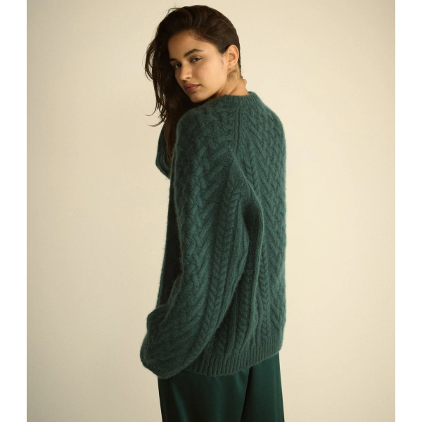 Doen Clarendon Sweater in Sea Cliff | Sweaters | Coveti, view 6