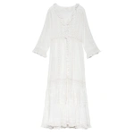 Doen Clemencia Dress in Salt | Maxi Dresses | Coveti