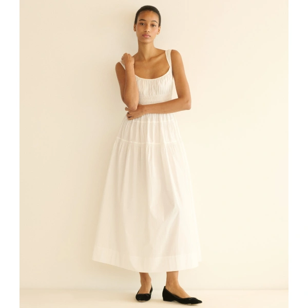Doen Clover Dress in Salt | Midi Dresses | Coveti, view 4