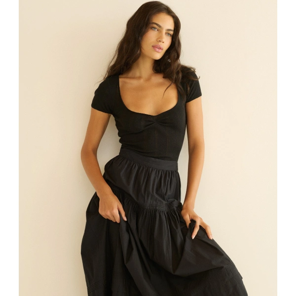 Doen Coleta Bodysuit in Black | Bodysuits | Coveti, view 3