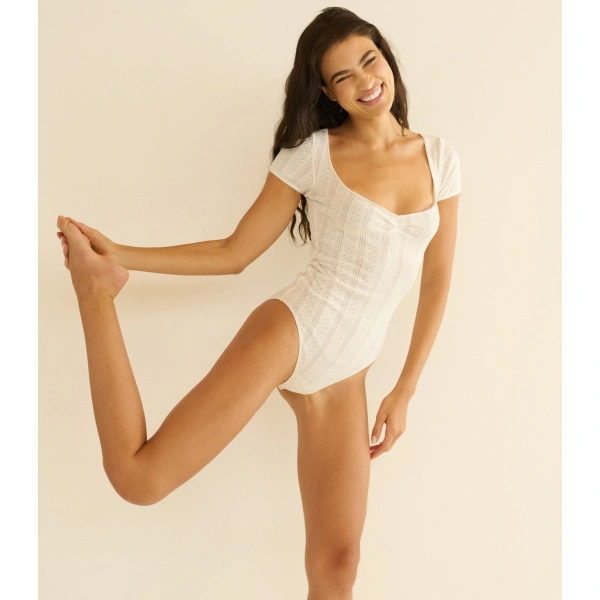 Doen Coleta Bodysuit in Salt | Bodysuits | Coveti, view 5
