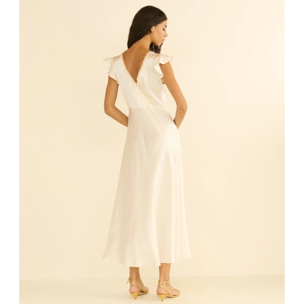 Doen Corina Dress in Salt | Midi Dresses | Coveti, view 5