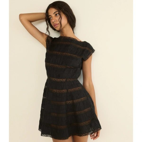 Doen Cornella Dress in Black | Mini Dresses | Coveti, view 4