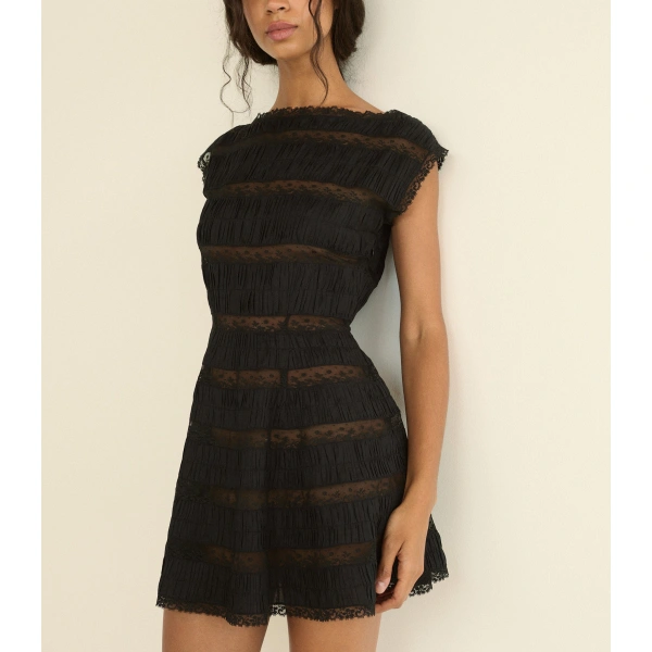 Doen Cornella Dress in Black | Mini Dresses | Coveti, view 6