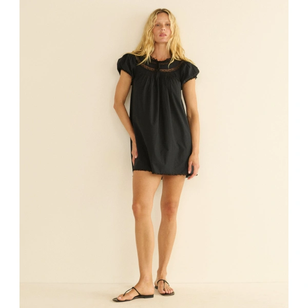 Doen Daphne Dress in Black | Mini Dresses | Coveti, view 3