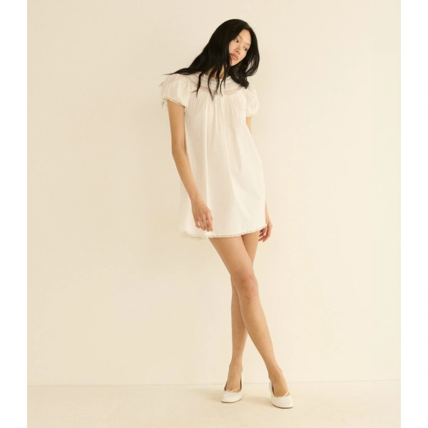 Doen Daphne Dress in Salt | Mini Dresses | Coveti, view 3