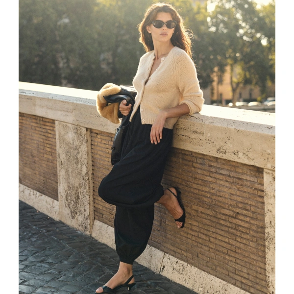 Doen Darcy Cardigan in Almondine | Cardigans | Coveti, view 3