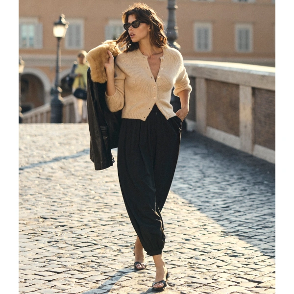 Doen Darcy Cardigan in Almondine | Cardigans | Coveti, view 4