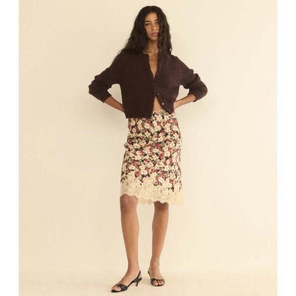 Doen Darcy Cardigan in Red Umber | Cardigans | Coveti, view 4
