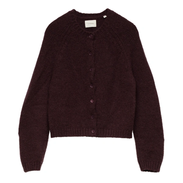 Doen Darcy Cardigan in Red Umber | Cardigans | Coveti