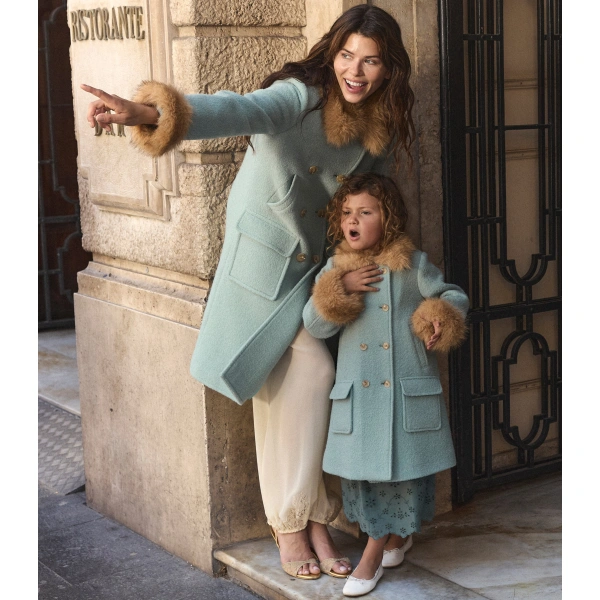 Doen Deneuve Coat in Brighton Fog | Coats | Coveti, view 6