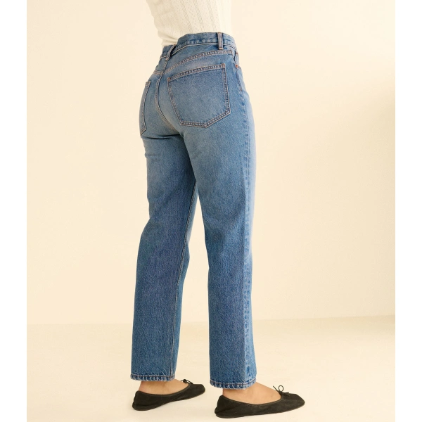 Doen Diana Crop Jean in Geneve Wash | Jeans | Coveti, view 4