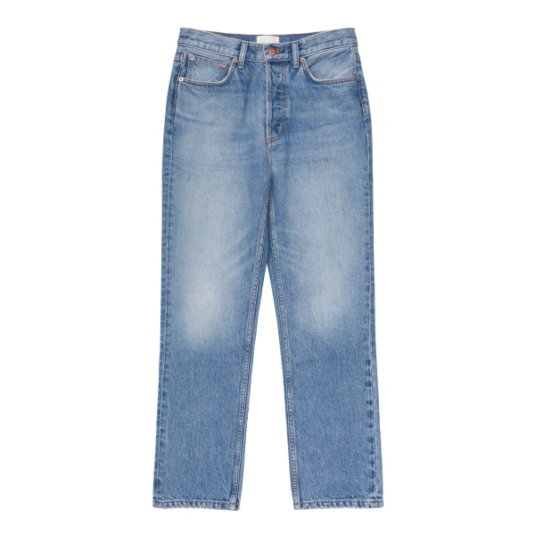 Diana Crop Jean in Geneve Wash