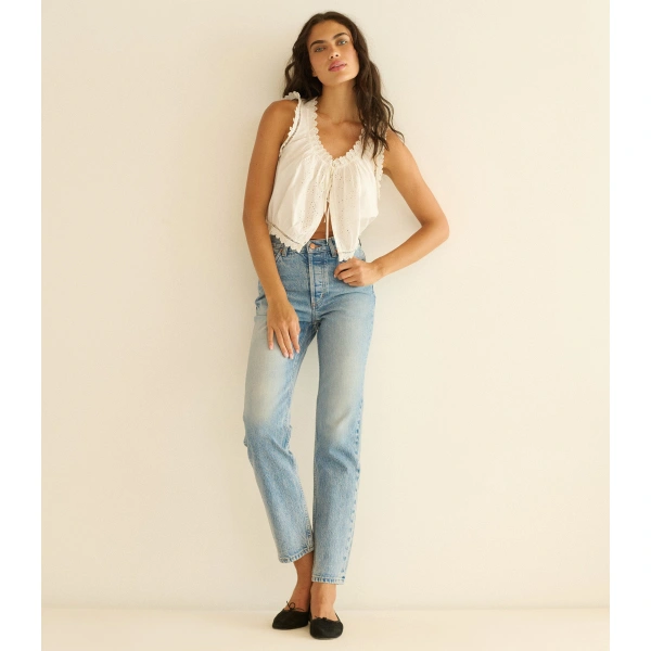 Doen Diana Jean in Chalain Wash | Jeans | Coveti, view 2
