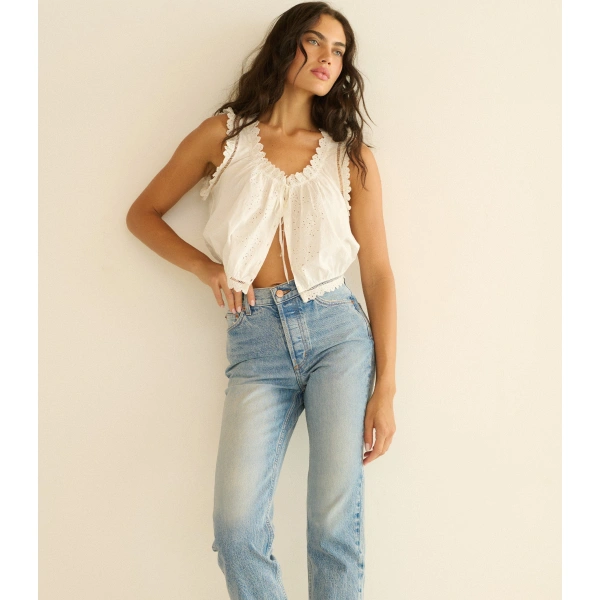 Doen Diana Jean in Chalain Wash | Jeans | Coveti, view 3