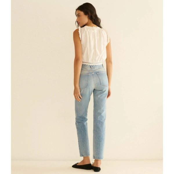 Doen Diana Jean in Chalain Wash | Jeans | Coveti, view 6