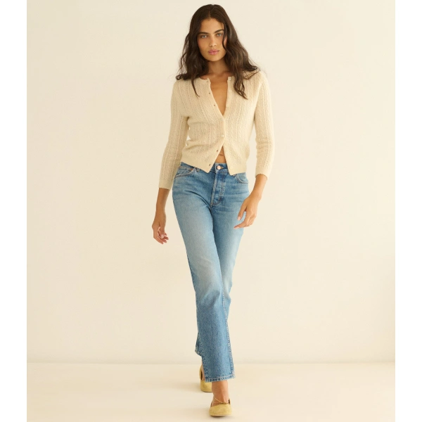 Doen Diana Mid Rise Jean in Marville Wash | Jeans | Coveti, view 6