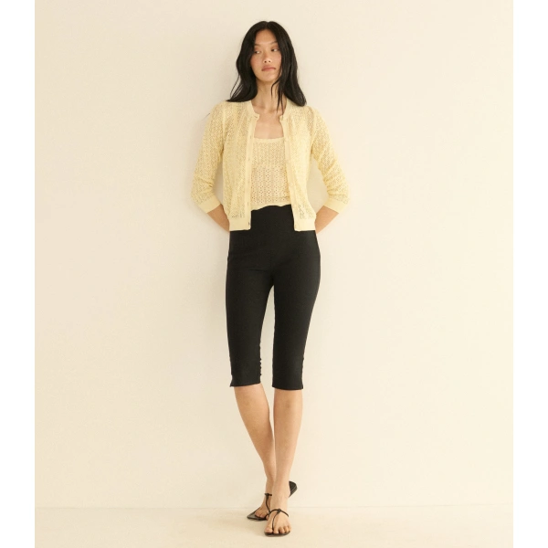 Doen Diane Cardigan in Vanilla | Cardigans | Coveti, view 2