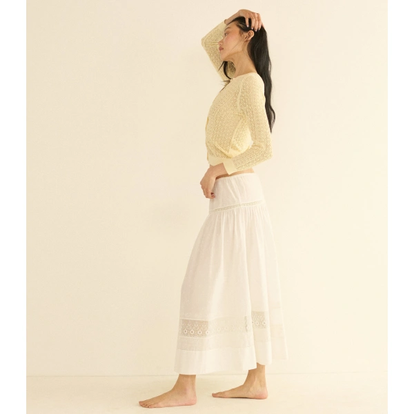 Doen Diane Cardigan in Vanilla | Cardigans | Coveti, view 5