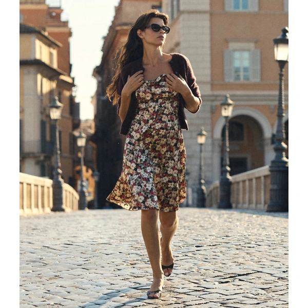 Doen Donielle Dress in Wildflower Bramble | Midi Dresses | Coveti, view 4