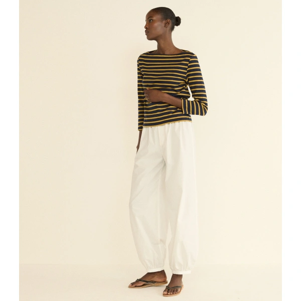 Doen Donnie Tee in Navy Breton Stripe | T-Shirts | Coveti, view 3