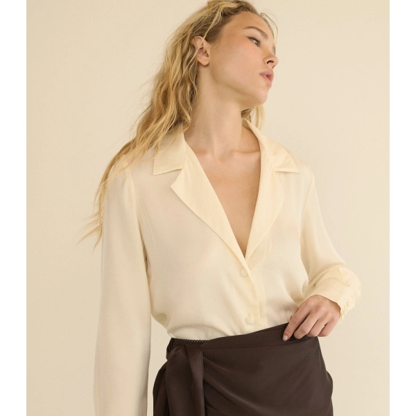 Doen Dorsia Top in Sea Salt | Blouses | Coveti, view 5